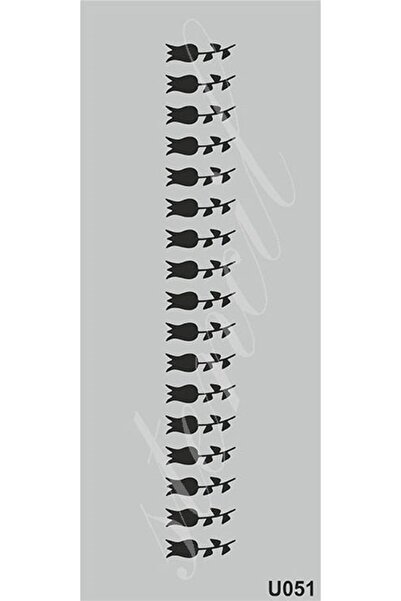 Tahtakale Hobi Stencil Boyama Şablonu 10x25 cm. U051