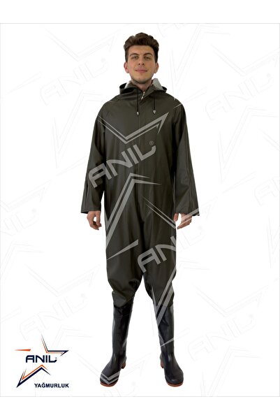 Anıl Yağmurluk Su Geçirmez Kapşonlu Boy Tulum (ÇİZMESİZ)