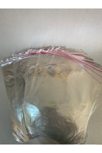 POŞET şeffaf bantlı (18x25) parlak jelatin poşet (100ad.)- şeffaf hediye poşeti