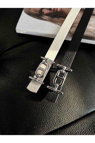 Fiori Curea subțire din 2 piese cu cataramă argintie, centură pentru pantaloni, centură pentru cămașă, centură pentru jachetă