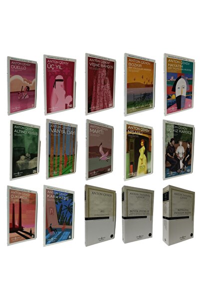 TÜRKİYE İŞ BANKASI KÜLTÜR YAYINLARI Anton Çehov 15 Kitap Takım Köpeğiyle Dola...