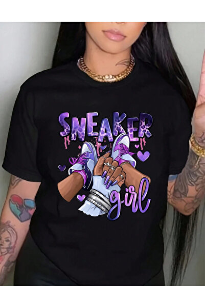 AEMİ okrugla kragna 100% pamuk Oversize kroj Ženski Patike T-shirt