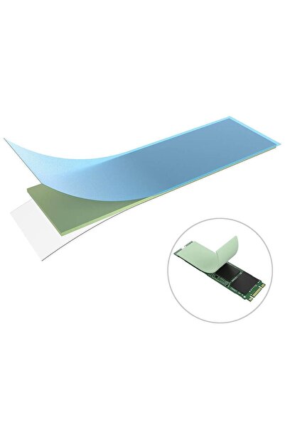 WOZLO 1.0mmx22x70mm Termal Pad M2 Ssd Ngff Nvme 2280 Chipset Soğutucu - 7x2cm...