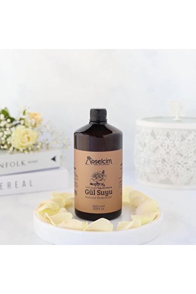 Roselcim Yağı Alınmamış Doğal Gül Suyu (Gül Mayası) 1000 ml