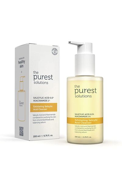 The Purest Solutions Peeling-Reiniger mit Salicylsäure 0,5 % Salicylsäure und 1 % Niacinamid