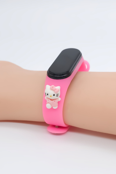 tutkanstore Kitty (Yavru Kedi) Figürlü Çocuk Kol Saati Eğitici Küçük Yaşlar İ...