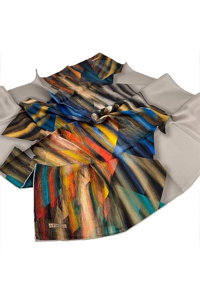 Armine Σειρά Νόστος Twill Μεταξωτό Σάλι 8339d-32