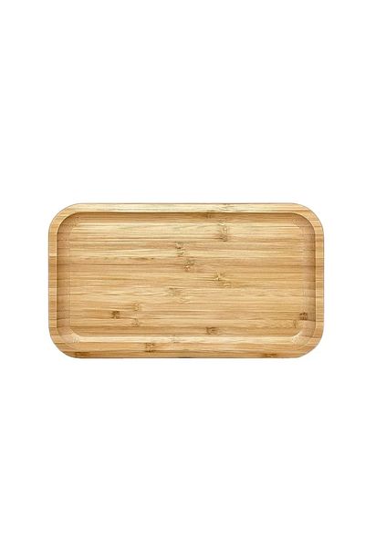 Senin Dükkanın Bamboo Rectangular Presentation Plate - 24 cm x 12 cm Oil Pot Mat - Serving Plate