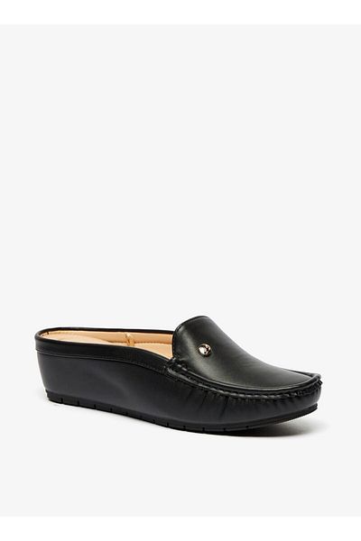 Flora Bella by Shoexpress Stud Embellished Wedge Heel Mules