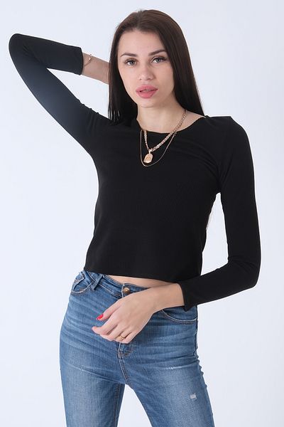 Feminist Knitted V-Neck Sweater Black0103012