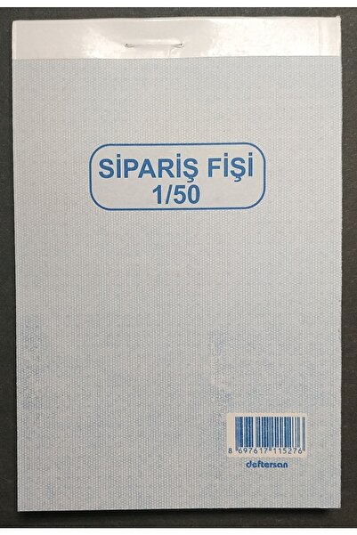 DEFTERSAN 1/50 Chitanță de comandă - 9,5x14 cm, 12 bucăți, cu autocolant