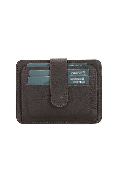 Lev Leather Premium Γνήσιο Δερμάτινο Μινιμαλιστικό Πορτοφόλι Πιστωτικής Κάρτας - Πολυχρηστικό Πορτοφόλι