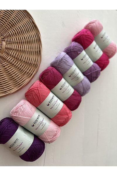 Filyarn BibuPunch Filyarn Baby Cotton 8 Piece Thread Set - collection