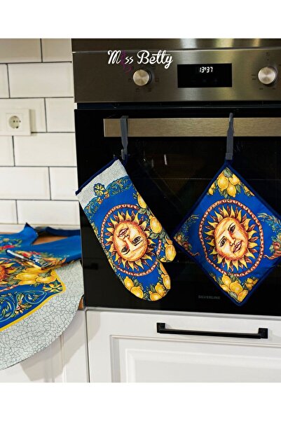 Miss Betty قفازات مريلة مطبخ توسكانا