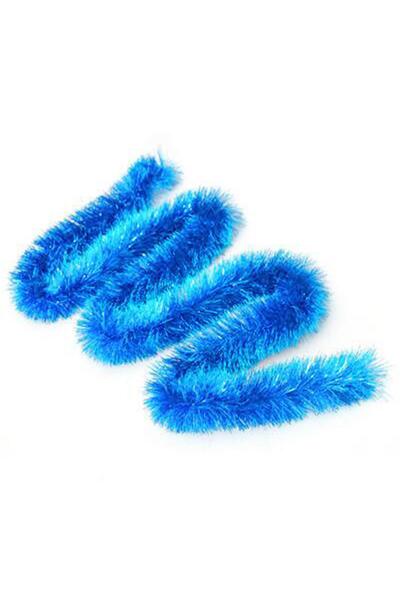 Patladı Gitti Blue Christmas Garland Birthday Simi Pine Tree Ornament 200 cm