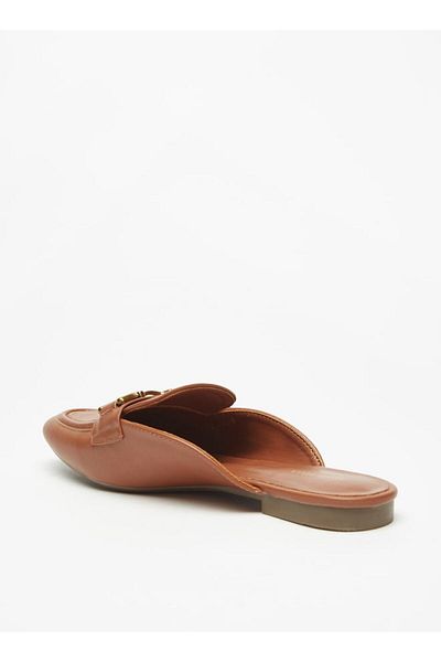 Flora Bella by Shoexpress Metal Accented Slip-On Mules