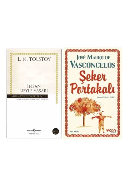 TÜRKİYE İŞ BANKASI KÜLTÜR YAYINLARI İnsan Neyle Yaşar? L. N. Tolstoy - Şeker ...