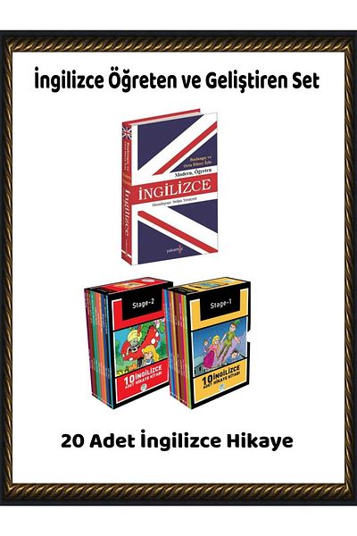 Yakamoz Yayınları Elementary and Intermediate Teaching English+Stage1 (10 English Stories)+Stage2 (English 10 Stories)
