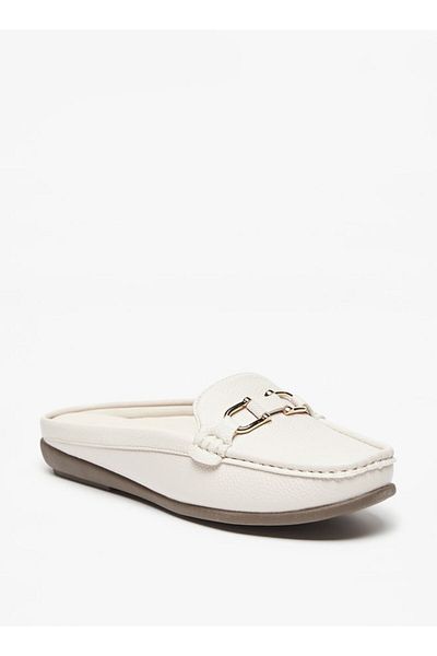 Le Confort Metal Accent Slip-On Mules