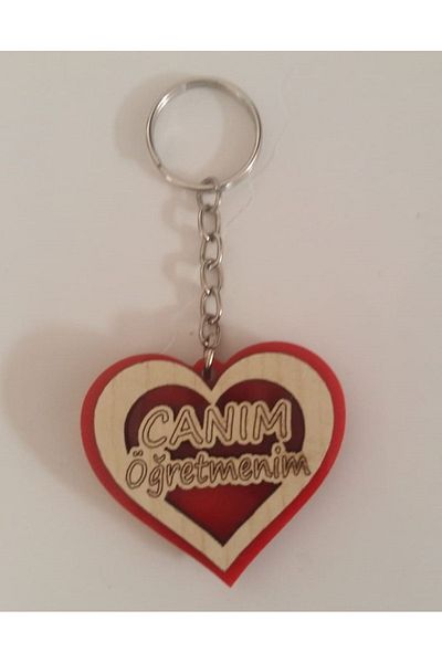 Hira Special Design "My Dear Teacher" Wooden Keychain