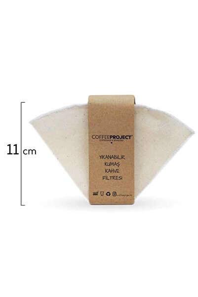 Coffee Project 2'li Kumaş Kahve Filtresi | Doğa Dostu Doğal Bez 1x4