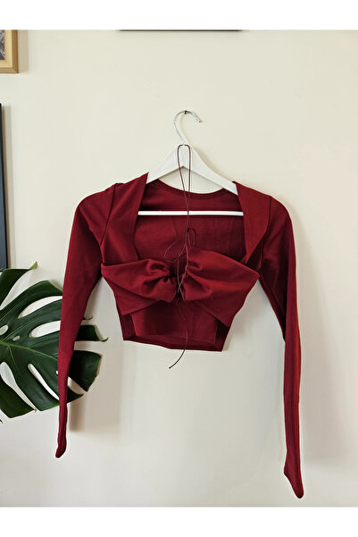 marsupilamistores BORDO Bağlamalı Crop