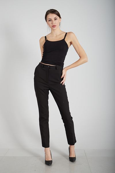 Feminist High Waist Black Pencil Pants -0303989