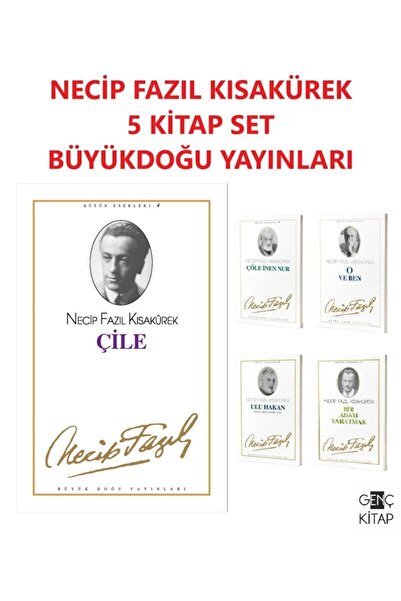 Büyük Doğu Yayınları Necip Fazıl Kısakürek 5 Kitap Set Büyükdoğu Yayınları Çöle Inen Nur-çile-ulu Hakan-o Ve Ben