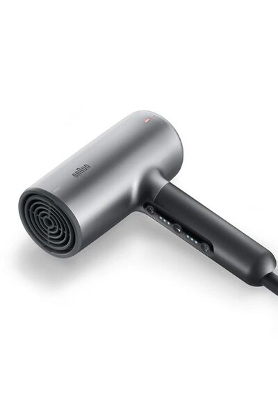 Braun Hair Dryer 2200 Watts, HTDC motor, 3 Attachments, Super Ionic, NTC, Cool Shot - HD4.35SDE