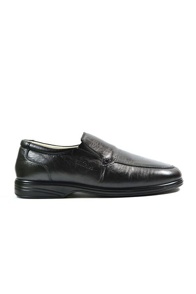 Dr.Comfort Dr. Pantofi casual pentru bărbați, ortopedici, din piele, neagră, Comfort 7502