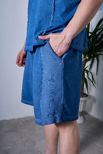 Ghetto off limits Pantaloni scurți reversibili, spălați cu ulei, eleganti