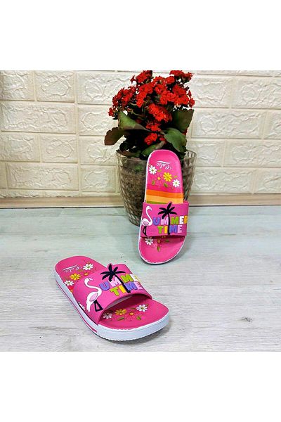 Calx 319 Model Pink-White 3D Printed Girls' Slippers