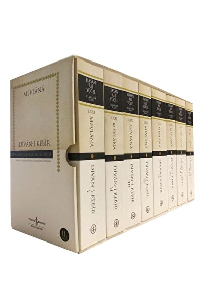 TÜRKİYE İŞ BANKASI KÜLTÜR YAYINLARI Divan-ı Kebir - 8 Cilt - Kutulu Set