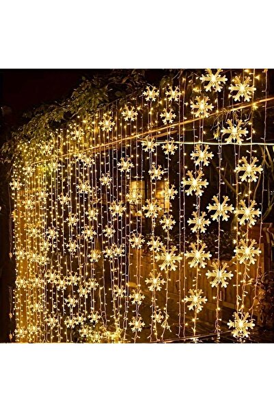 LED Snowflake String Lights 6 Metre Kar Tanesi LED Aydınlatma