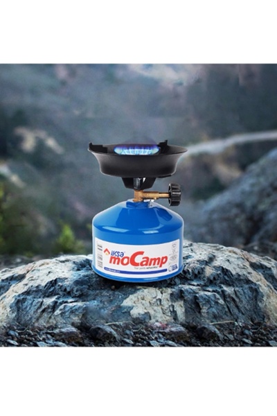 gaman Mavi Renk Portatif Taşınabilir Çakmak Gazı Ile Doldurulabilen Iksa Mocamp Kamp Ocağı Piknik Ocak