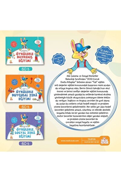 Nesil Yayınları Tali Öykülerle Davranış Serisi 1-2-3 Set