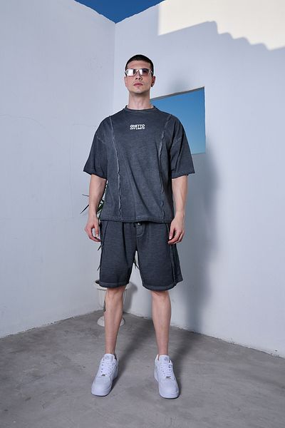 Ghetto off limits Αγγίξτε την ιδιότητά σας Μπλουζάκι Anthracite Color - Διπλής Όψης