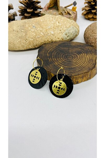 Porsuk Alternatif أقراط اللؤلؤ المصنوعة يدويًا من النحاس