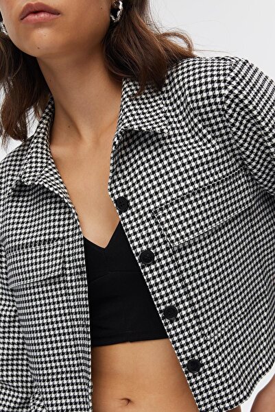 STELLA PULVIS Crow's Feet Crop Shirt with Pocket Cover