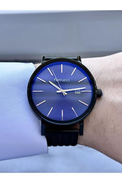 Ferrucci  Men's Straw Band Wristwatch