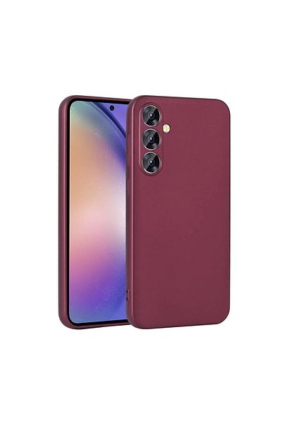 HTstore حافظة Zore Premier متوافقة مع Galaxy A55 من السيليكون - أرجواني