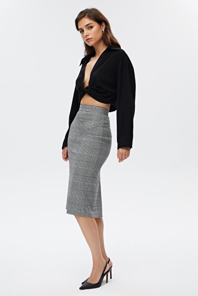 STELLA PULVIS Fustă creion în carouri