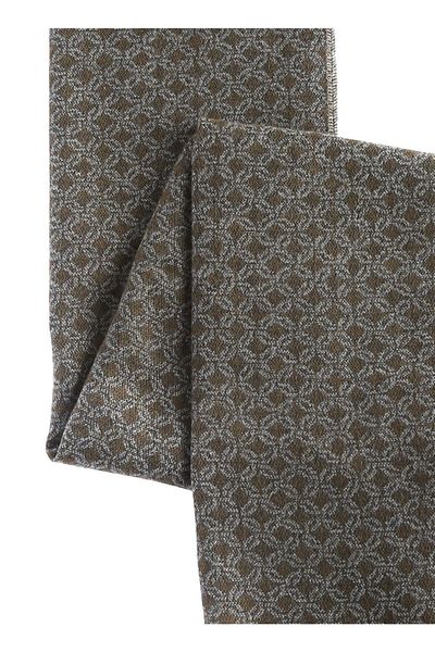 ALTINYILDIZ CLASSICS Men's Green - Gray Patterned Knitted Scarf