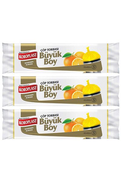 Koroplast Mandarin Scented - Large Size Garbage T. 10 x 3 Pieces