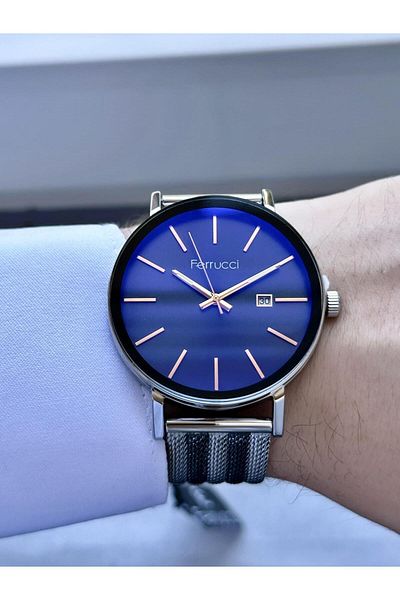 Ferrucci  Men's Straw Band Wristwatch