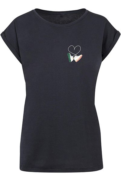 Mister Tee Damen Ladies Kicks Love EMB Tee