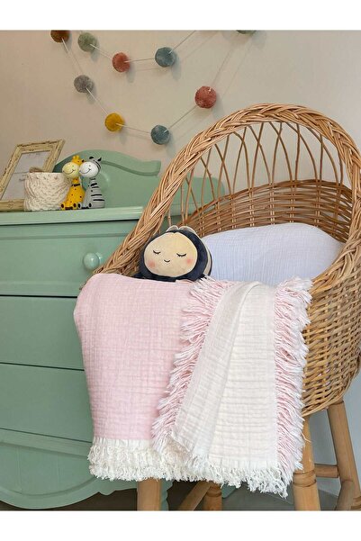 Mujo Baby&Kids بطانية 100*130 سم 100% قطن موسلين - 4 طبقات مزدوجة الجوانب للأ...