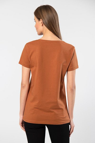 Wtshirt Γυναικείο T-shirt με λαιμόκοψη 100% βαμβακερό - κοντό μανίκι