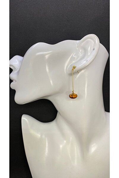 Porsuk Alternatif Handmade Glass Beads with Brass Clip Women Earrings