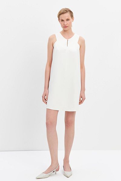STELLA PULVIS Λευκό Μίνι Φόρεμα Halter Neck